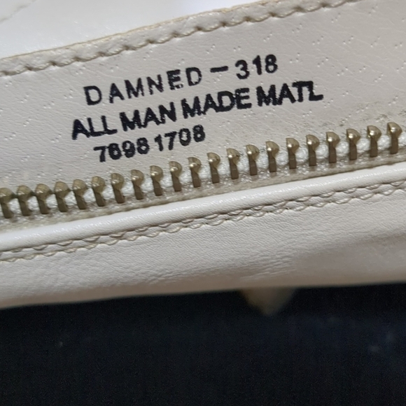 Demonia White Platform Boots with Buckle Straps - Picture 4 of 4